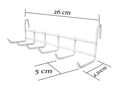 6er Haken für Wandgitter Wanddekor Gitter Ladenbaugitter Gitterwand